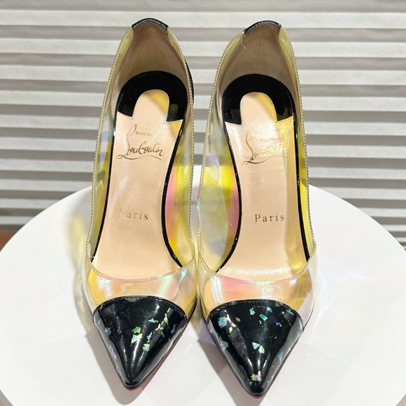 🌺 CHRISTIAN LOUBOUTIN🌺 Iridescent PVC Debout Size: 36.5 - Picture 5 of 16